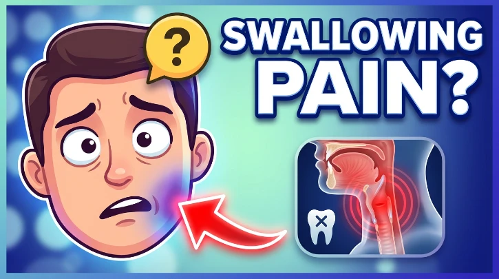 why does it hurt to swallow after tooth extraction